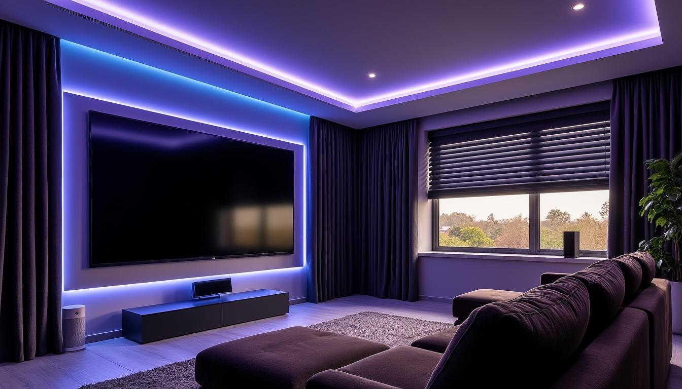 découvrez comment transformer votre salon en véritable salle de cinéma grâce à jeedom et des ampoules connectées. suivez nos conseils pour créer une ambiance lumineuse immersive et profiter pleinement de vos films à la maison.