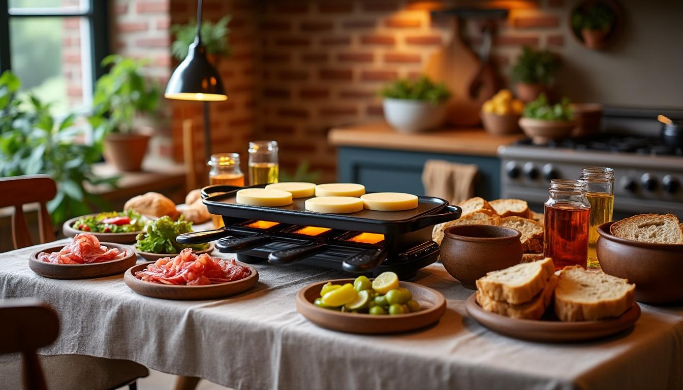 organisez une soirée raclette inoubliable ! découvrez comment créer une ambiance chaleureuse avec une décoration conviviale, une sélection musicale parfaite et des idées pour surprendre vos invités autour d’un délicieux repas.