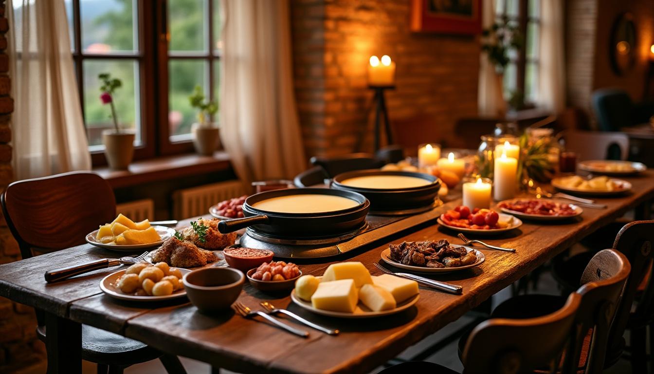 organisez une soirée raclette inoubliable grâce à notre scénario clé en main, mêlant ambiance chaleureuse, décor convivial et sélection de musiques pour une expérience gourmande entre amis ou en famille.